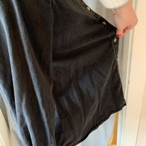 ASOS Maternity black denim button down